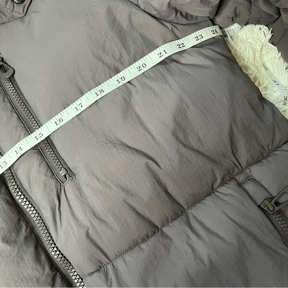 New Noize Cruelty-Free Outerwear Puffer Jacket Grey Plum L Eco Friendly Neutral - Picture 4 of 13